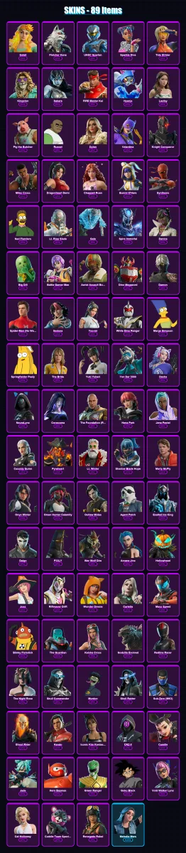 [PC/XBOX/PSN] | Soleil | Fletcher Kane | UNSC Spartan | Sparkle Diva | Tide Strider | 89 skin | 105 pickaxe | 74 emote | 61 glider | Lv697