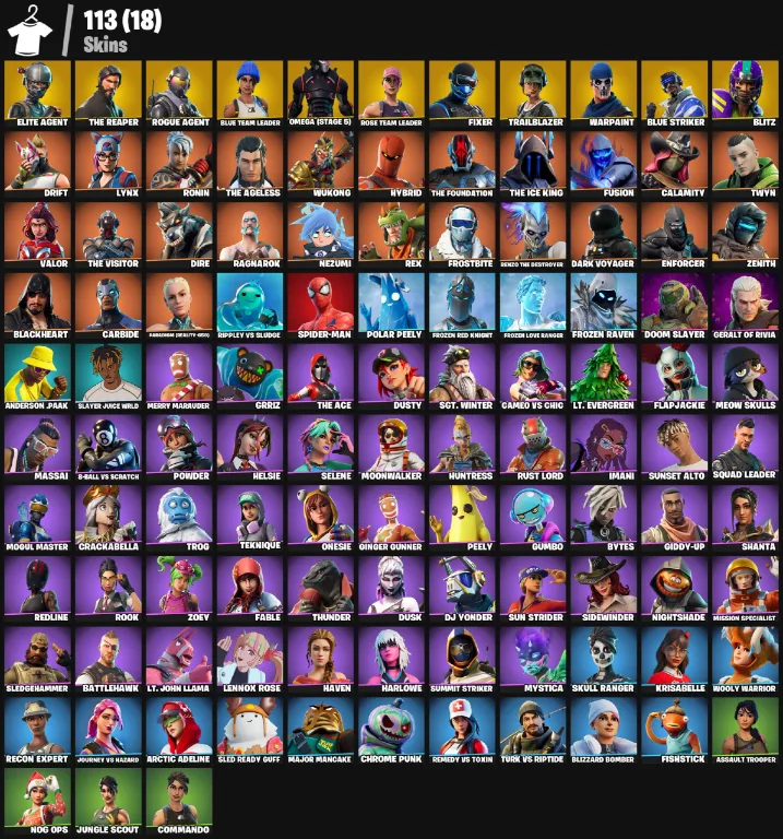 113 SKINS | THE REAPER — Fortnite account