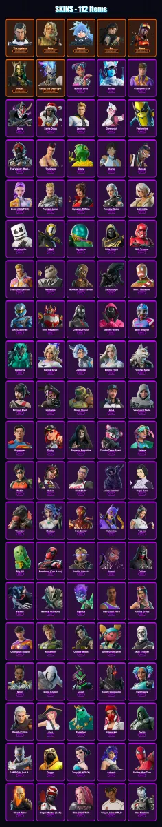 [SWITCH/XBOX/PSN/PC] | The Ageless | Zeus | Nezumi | Era | Blaze | 112 skin | 148 pickaxe | 117 emote | 108 glider | Lv1611
