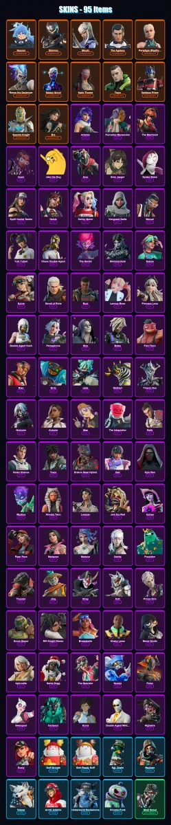 [PC/XBOX/PSN] | Nezumi | Oblivion | Mizuki | The Ageless | Paradigm (Reality-659) | 95 skin | 111 pickaxe | 93 emote | 75 glider | Lv1037