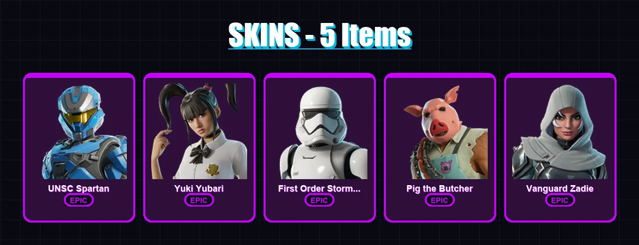 [PC/XBOX/PSN] | UNSC Spartan | Yuki Yubari | First Order Stormtrooper | 5 skin | Lv417