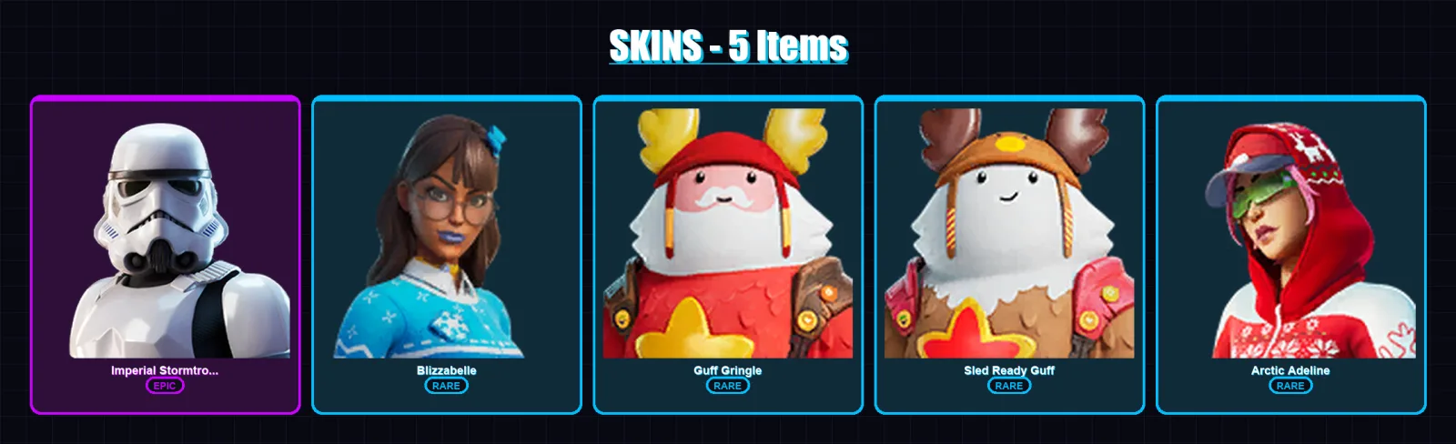 [PC/XBOX/PSN] | Imperial Stormtrooper | Blizzabelle | Guff Gringle | 5 skin | Lv173