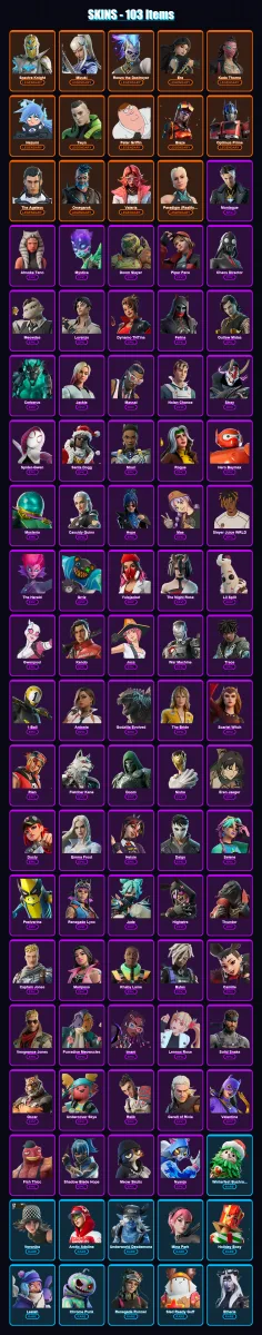 [PC/XBOX/PSN] | Spectra Knight | Mizuki | Renzo the Destroyer | Era | Kado Thorne | 103 skin | 124 pickaxe | 99 emote | 94 glider | Lv1575 — Fortnite account