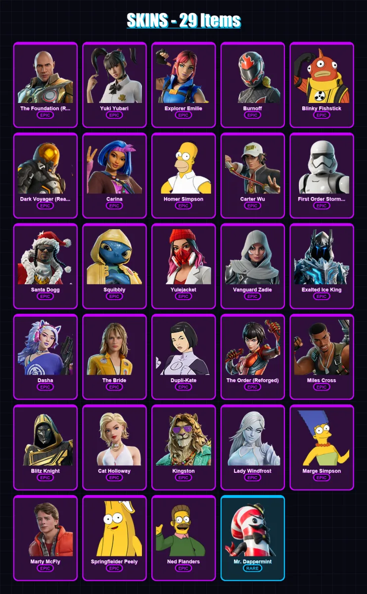 [PC/XBOX/PSN] | The Foundation (Reforged) | Yuki Yubari | Explorer Emilie | 29 skin | Lv1332