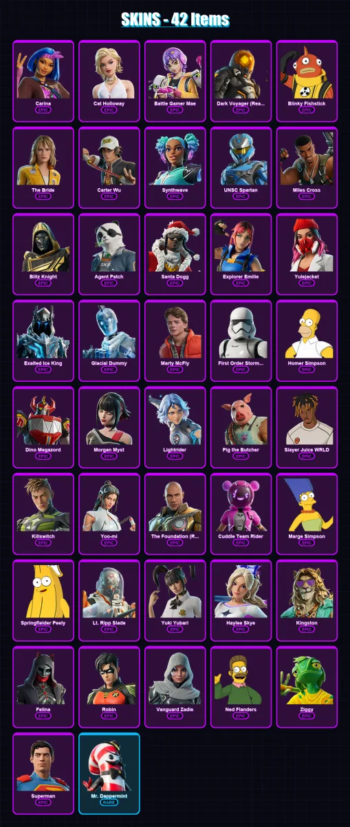 [PC/PSN] | Carina | Cat Holloway | Battle Gamer Mae | 42 skin | Lv1329