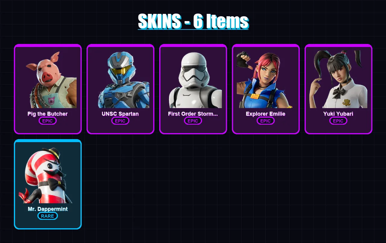 [PC/XBOX/PSN] | Pig the Butcher | UNSC Spartan | First Order Stormtrooper | 6 skin | Lv213