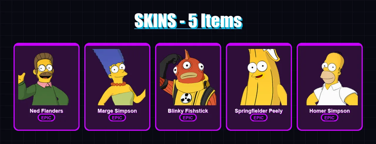 [PC/XBOX/PSN] | Ned Flanders | Marge Simpson | Blinky Fishstick | 5 skin | Lv78