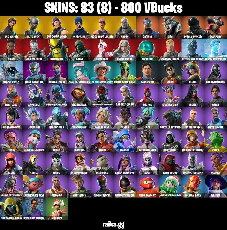83 skins All Platforms OG STW | The Reaper | Elite Agent | Take The L | Orange Justice | Calamity | Take The Elf 800 VB Instant Delivery — Fortnite account