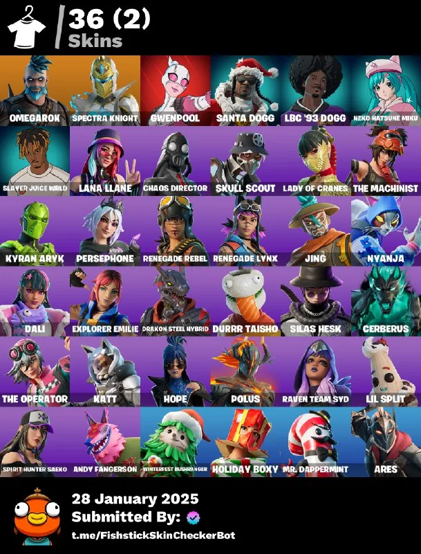 33 SKINS Omegarok Slayer Juice WRLD Kyran Aryk Get Griddy 200 VB PSN/PC FULL ACCESS — Fortnite account