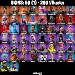 PC/PSN/XBOX 50 skins Lara Croft | Spider-Man | Raz | Ronin | Menace | Predator | The Cube Queen | The Foundation | Joey | 200 V-Bucks Fast Delivery — Fortnite account