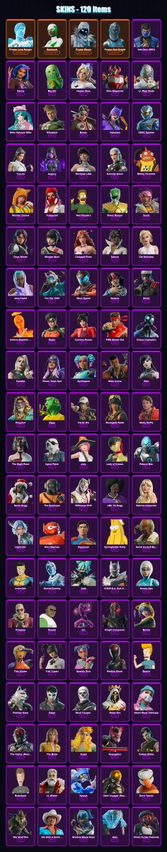 [PS4/PS5/XBOX/PC] | Frozen Love Ranger | Backlash | Frozen Raven | 120 skin | Lv928