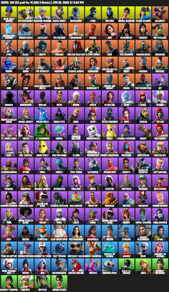 164 | Wonder — Fortnite account