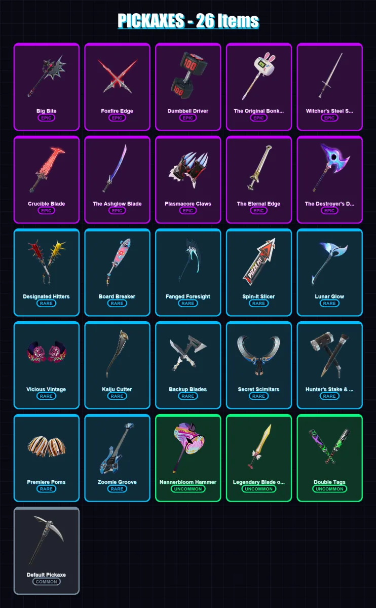 [PC/XBOX] | The Ageless | Renzo the Destroyer | Nezumi | Imani | Massai | 21 skin | 26 pickaxe | 21 emote | 28 glider | Lv294