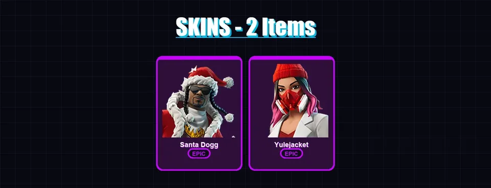 [PC/XBOX/PSN] | Santa Dogg | Yulejacket | 2 skin | 12 pickaxe | 4 emote | 6 glider | Lv88 — main preview