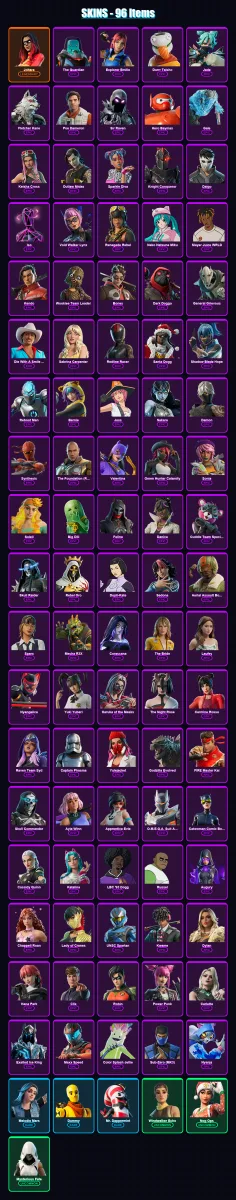 [PC/XBOX/PSN] | Joltara | The Guardian | Explorer Emilie | Durrr Taisho | Jade | 96 skin | 89 pickaxe | 70 emote | 47 glider | Lv964 — Fortnite account