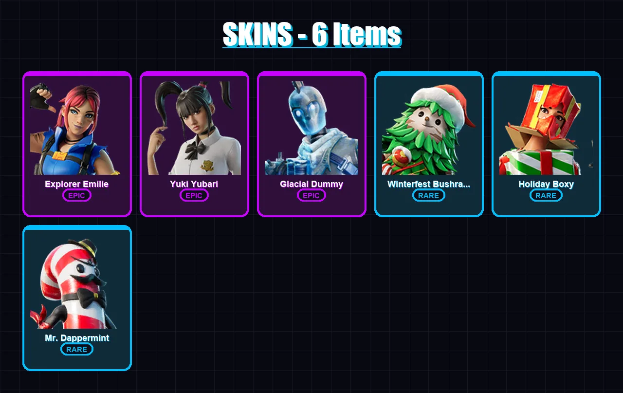 [PS4/PS5/XBOX/PC] | Explorer Emilie | Yuki Yubari | Glacial Dummy | 6 skin | Lv120
