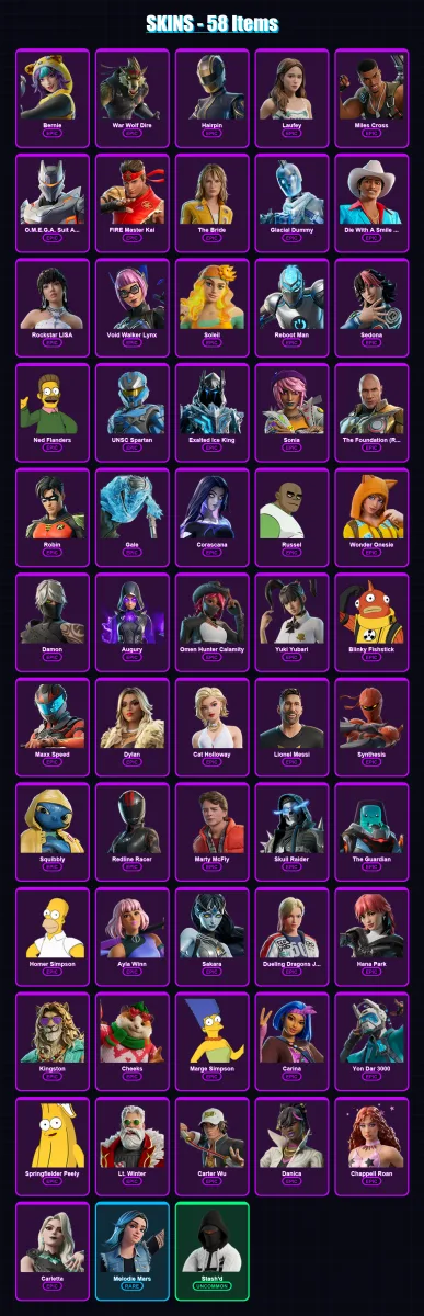 [PC/PSN] | Bernie | War Wolf Dire | Hairpin | Laufey | Miles Cross | 58 skin | 61 pickaxe | 29 emote | 27 glider | Lv168