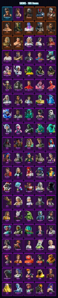 [PC/XBOX/PSN] | Renegade Raider | Lara Croft | Mandalorian | The Foundation | Ronin | 109 skin | 170 pickaxe | 134 emote | 131 glider | Lv2170 — Fortnite account