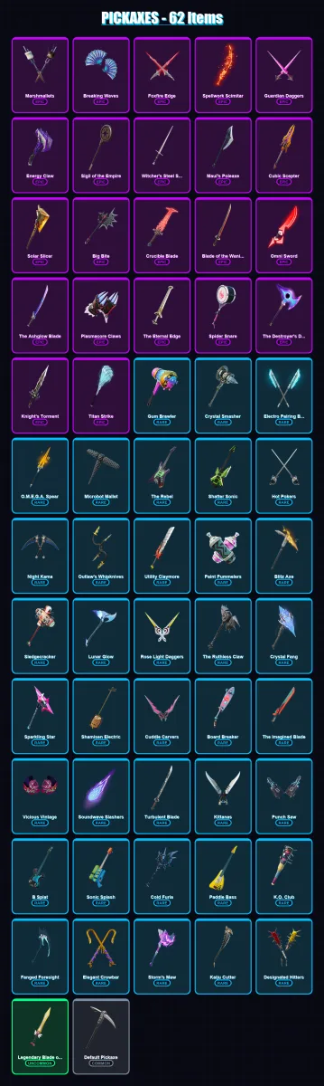[PC/XBOX/PSN] | The Origin | Nezumi | The Ageless | Mizuki | Renzo the Destroyer | 37 skin | 62 pickaxe | 40 emote | 55 glider | Lv843 — Fortnite account