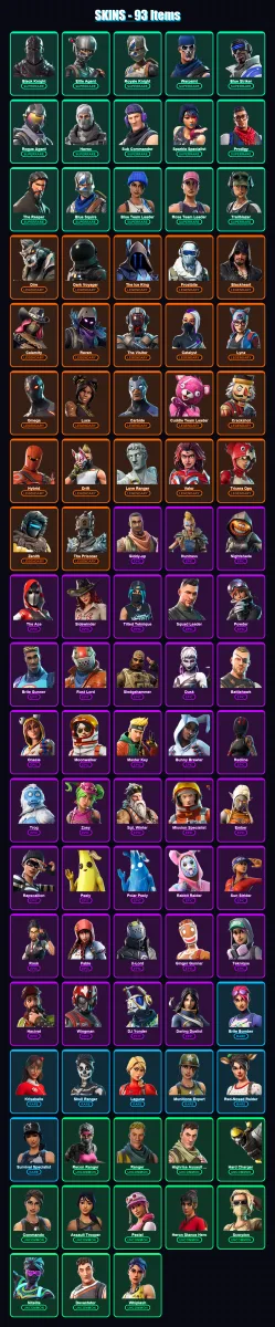 [PC/PSN] | OG Skull Trooper | Black Knight | Elite Agent | Royale Knight | Warpaint | 94 skin | 67 pickaxe | 75 emote | 65 glider | Lv1174 — Game account