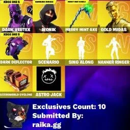 70 skins Ikonik Minty MAIL CHANGABLE — Fortnite account