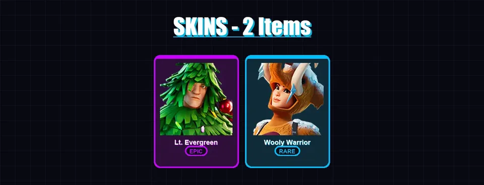 [SWITCH/XBOX/PSN/PC] | Lt. Evergreen | Wooly Warrior | 2 skin | 5 pickaxe | 10 emote | 10 glider | Lv126 — main preview