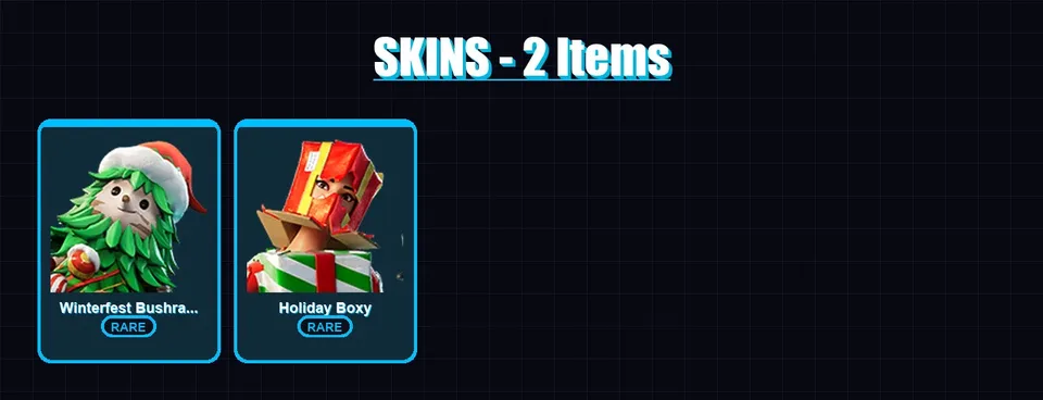 [PC/XBOX/PSN] | Winterfest Bushranger | Holiday Boxy | 2 skin | 21 pickaxe | 10 emote | 18 glider | Lv306 — main preview