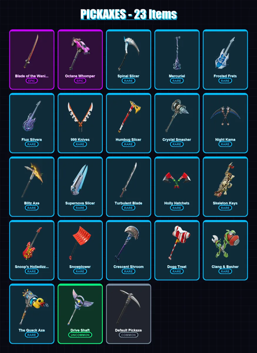 [PC/XBOX/PSN] | Slayer Juice WRLD | Polar Peely | Yulejacket | Santa Dogg | Krisabelle | 5 skin | 23 pickaxe | 8 emote | 11 glider | Lv218