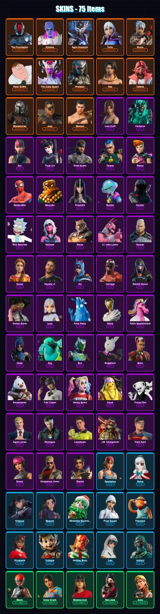 [PC/PSN] | The Foundation | Kymera | Spire Assassin | Torin | Ronin | 75 skin | 86 pickaxe | 98 emote | 73 glider | Lv1374 — Fortnite account