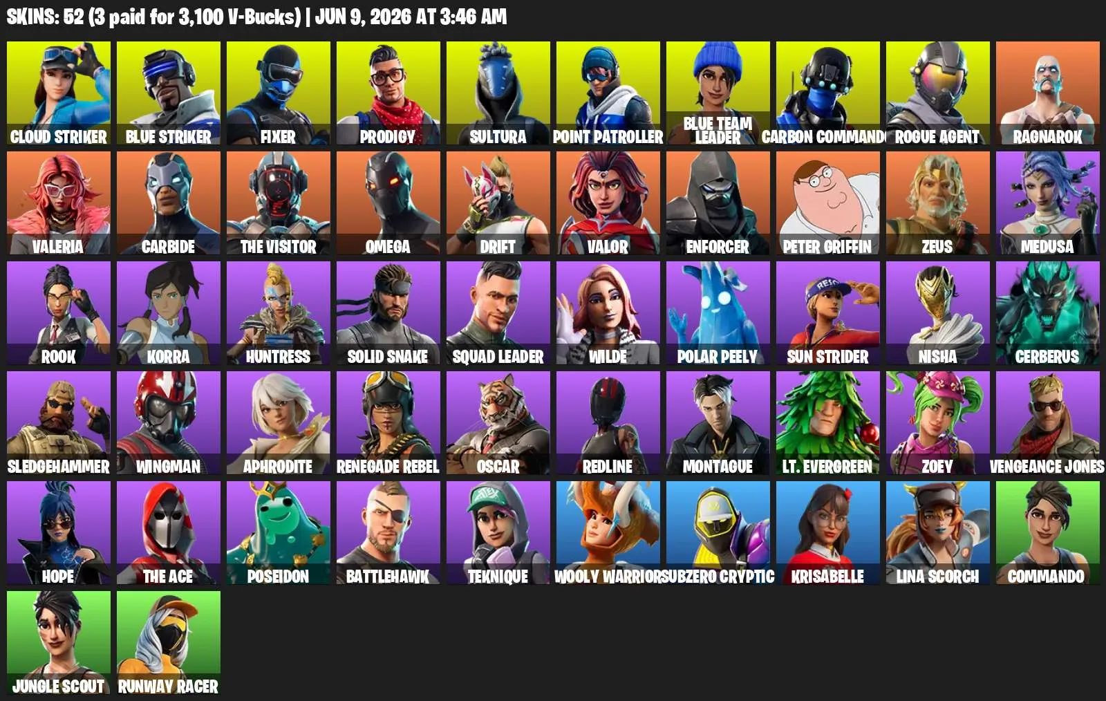 52 | Omega — Fortnite account