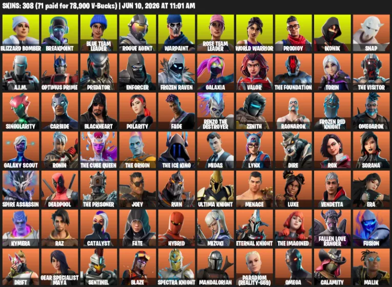 Ikonik 308 Skins — Fortnite account