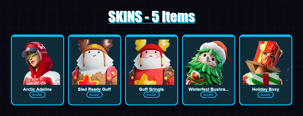 [PC/XBOX/PSN] | Arctic Adeline | Sled Ready Guff | Guff Gringle | 5 skin | Lv152