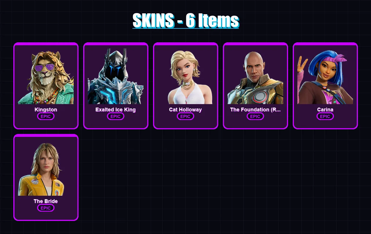 [SWITCH/XBOX/PSN/PC] | Kingston | Exalted Ice King | Cat Holloway | 6 skin | Lv61