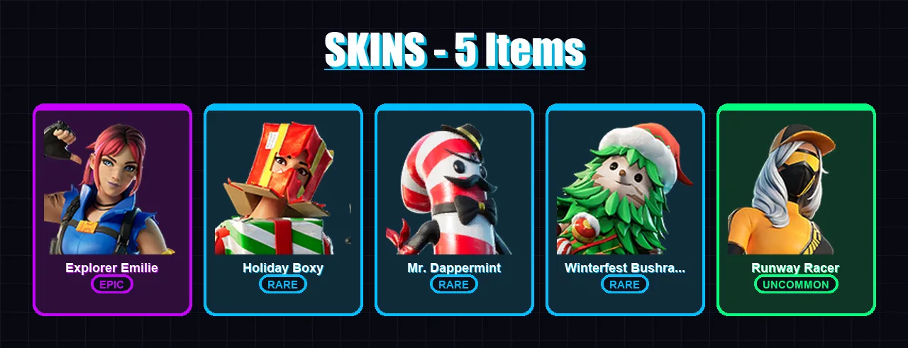 [PC/XBOX/PSN] | Explorer Emilie | Holiday Boxy | Mr. Dappermint | 5 skin | Lv161