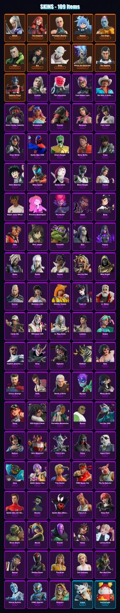 [PC/XBOX/PSN] | Mizuki | The Imagined | Paradigm (Reality-659) | Nezumi | The Origin | 109 skin | 145 pickaxe | 93 emote | 93 glider | Lv1550 — Fortnite account