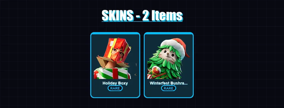 [PC/PSN] | Holiday Boxy | Winterfest Bushranger | 2 skin | 2 pickaxe | 1 emote | 5 glider | Lv8 — main preview