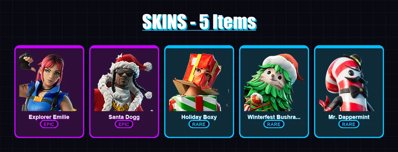 [SWITCH/XBOX/PC] | Explorer Emilie | Santa Dogg | Holiday Boxy | 5 skin | Lv203