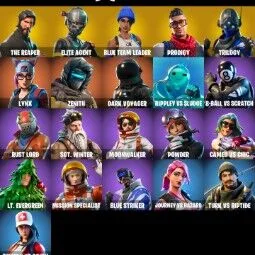 21 skins 1350 VB The Reaper | Elite Agent | Take The L | Take The Elf | Blue Team Leader PSN | PC | Xbox Mail Access Instant Delivery — Fortnite account