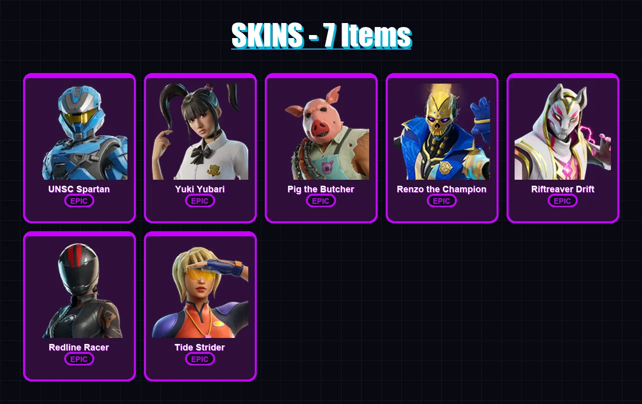[PC/XBOX/PSN] | UNSC Spartan | Yuki Yubari | Pig the Butcher | 7 skin | Lv292