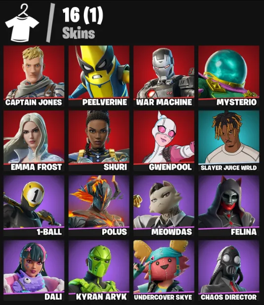 PC | PSN 16 Skins Meowdas Chaos Director Gwenpool — Fortnite account