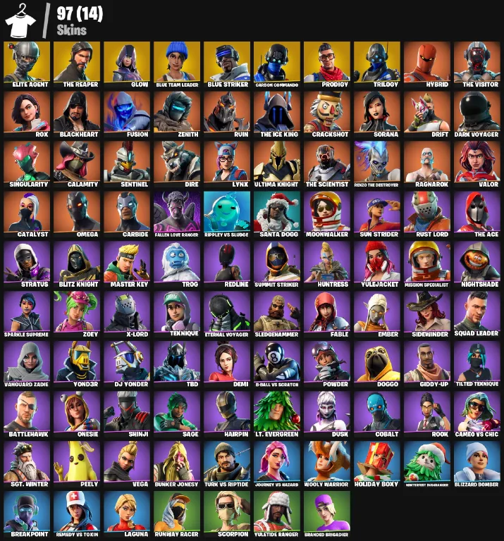 97 Skins | The Reaper — Fortnite account