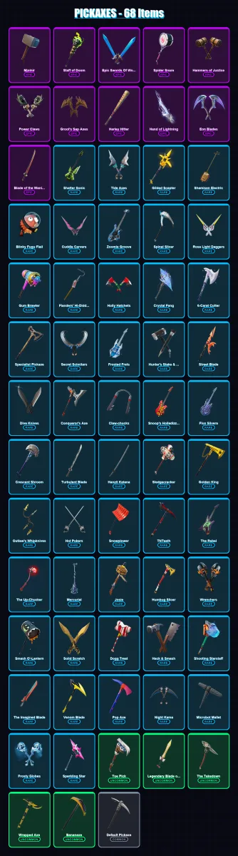 [PC/PSN] | Gear Specialist Maya | Deadpool | Fade | Midas | Yulejacket | 50 skin | 68 pickaxe | 52 emote | 59 glider | Lv844