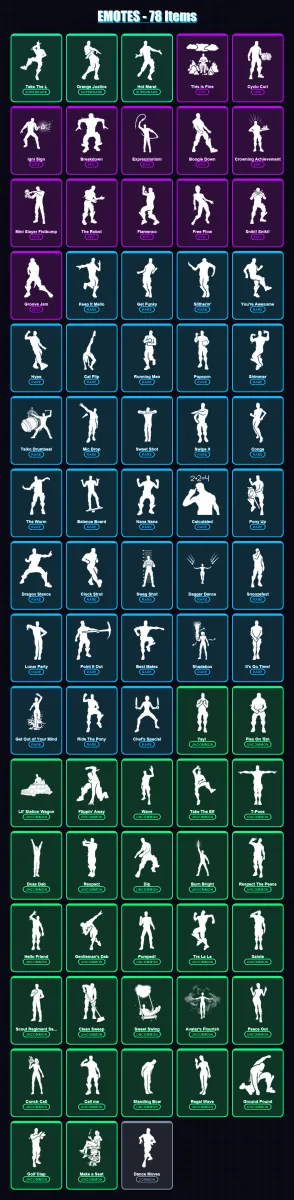 [PC] | Elite Agent | Rogue Agent | Blue Squire | The Reaper | Royale Knight | 80 skin | 63 pickaxe | 78 emote | 84 glider | Lv1060