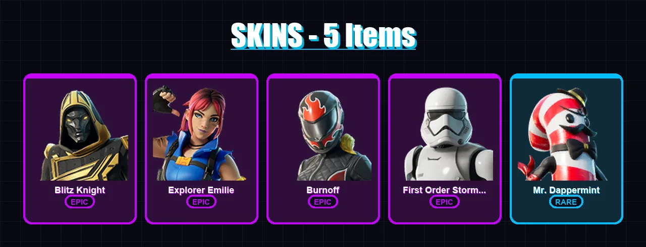 [PC/XBOX/PSN] | Blitz Knight | Explorer Emilie | Burnoff | 5 skin | Lv73