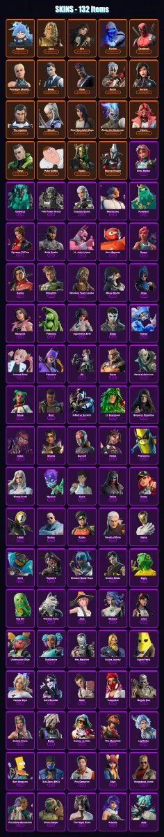 [PC] | Nezumi | Zeus | Era | Fusion | Deadpool | 132 skin | 186 pickaxe | 141 emote | 160 glider | Lv2421 — Fortnite account