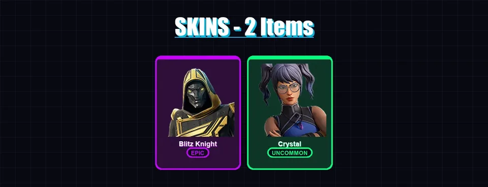 [PC/XBOX/PSN] | Blitz Knight | Crystal | 2 skin | 12 pickaxe | 4 emote | 6 glider | Lv77 — main preview