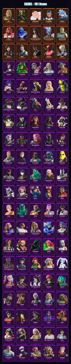 [PC/XBOX/PSN] | Zeus | Hades | Peter Griffin | The Ageless | Nezumi | 191 skin | 212 pickaxe | 208 emote | 121 glider | Lv1337 — Fortnite account