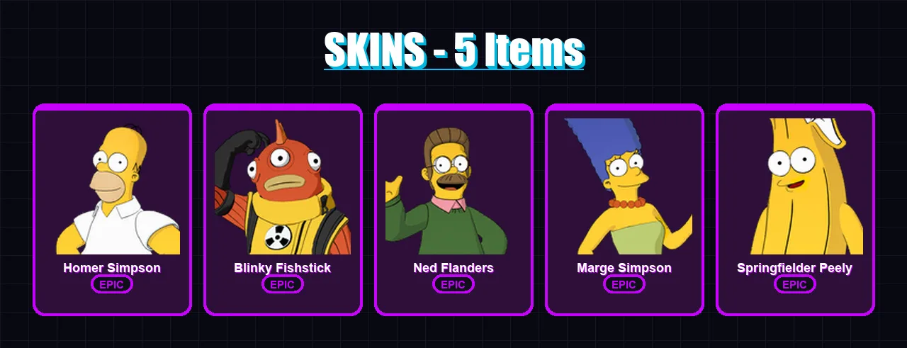 [PC/XBOX/PSN] | Homer Simpson | Blinky Fishstick | Ned Flanders | 5 skin | Lv287