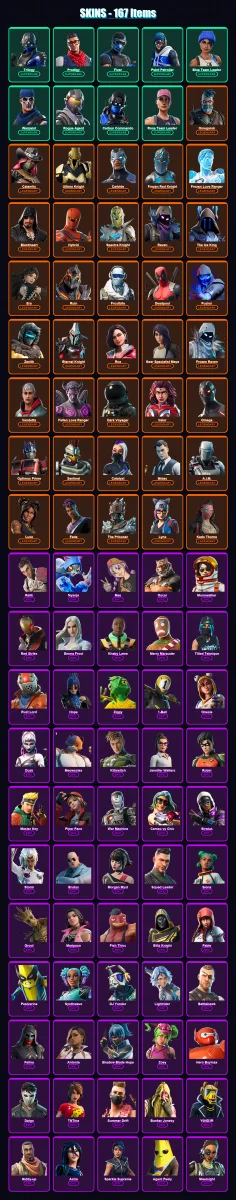 [PS4/PS5/XBOX/PC] | Trilogy | Prodigy | Fixer | Point Patroller | Blue Team Leader | 167 skin | 178 pickaxe | 172 emote | 172 glider | Lv2738