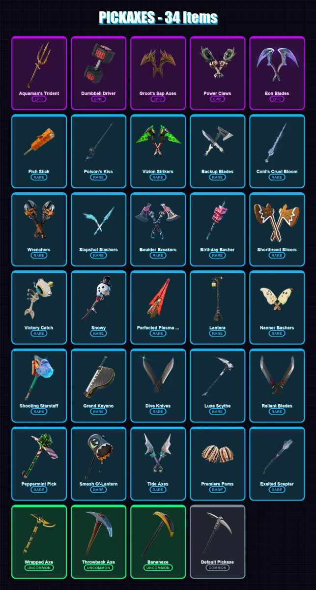 [PC/PSN] | Eternal Knight | Fade | Hairpin | Siona | Aquaman | 23 skin | 34 pickaxe | 28 emote | 34 glider | Lv534